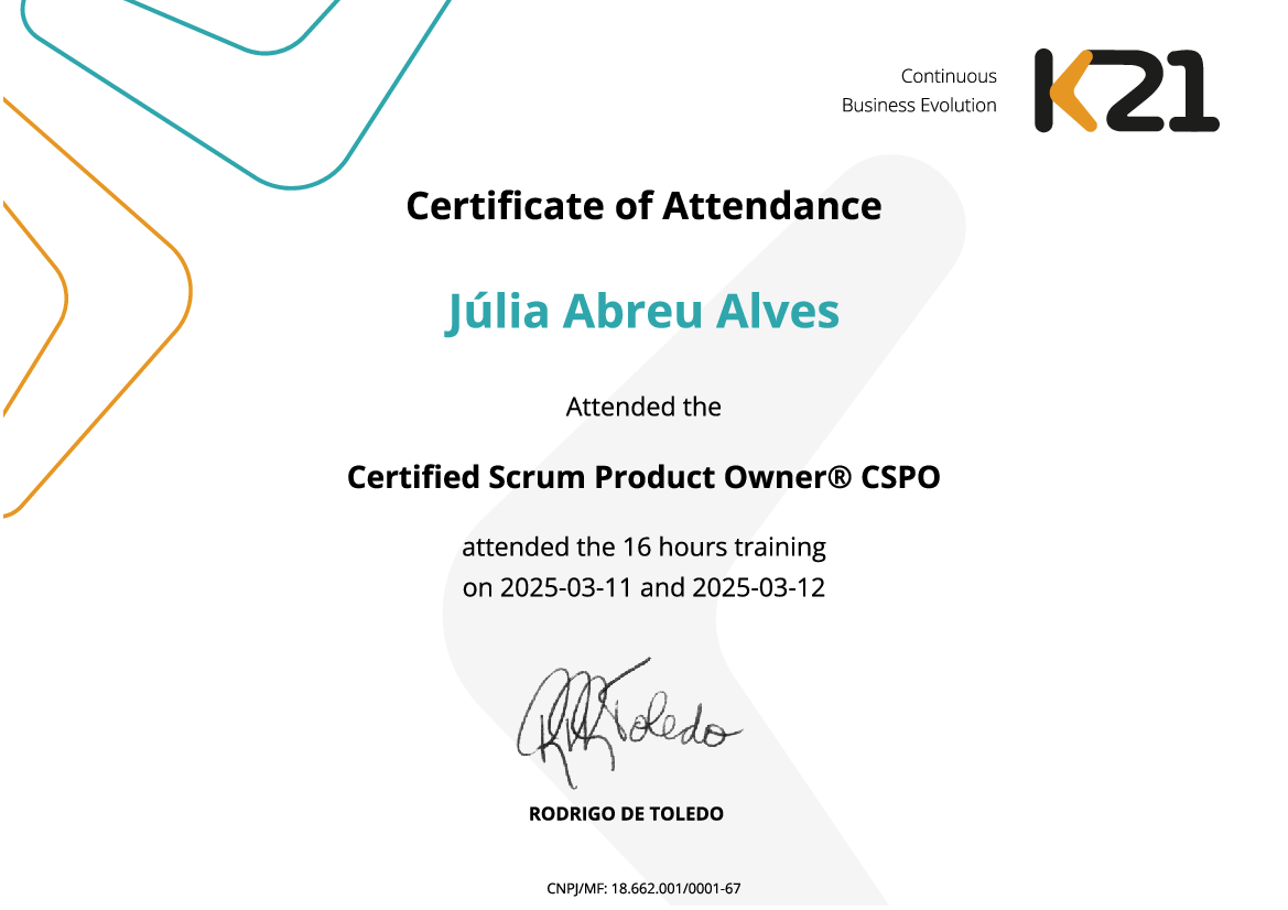 Certificado K21